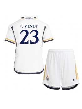 Real Madrid Ferland Mendy #23 Replika Hemmakläder Barn 2023-24 Kortärmad (+ byxor)